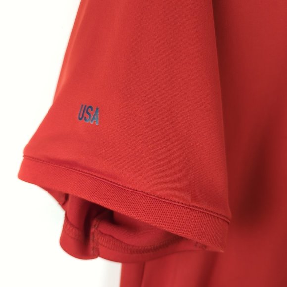 Red US Soccer Nation Team Dri-Fit training jersey - USMNT -  XL - Picture 5 of 10